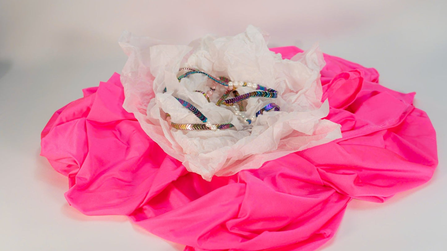 ISSEY PEARL AND HEMATITE NECKLACE