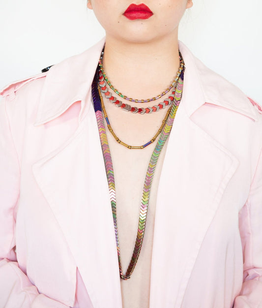 LEELEE DOUBLE DEUCE NECKLACE