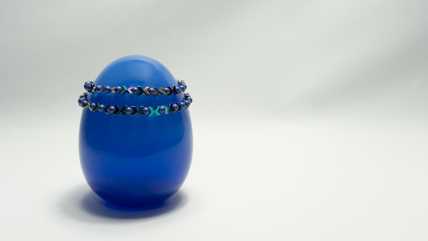 MARNI CERULEAN PEARL CHOKER