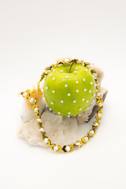 PALMA PEARL GOLD NECKLACE